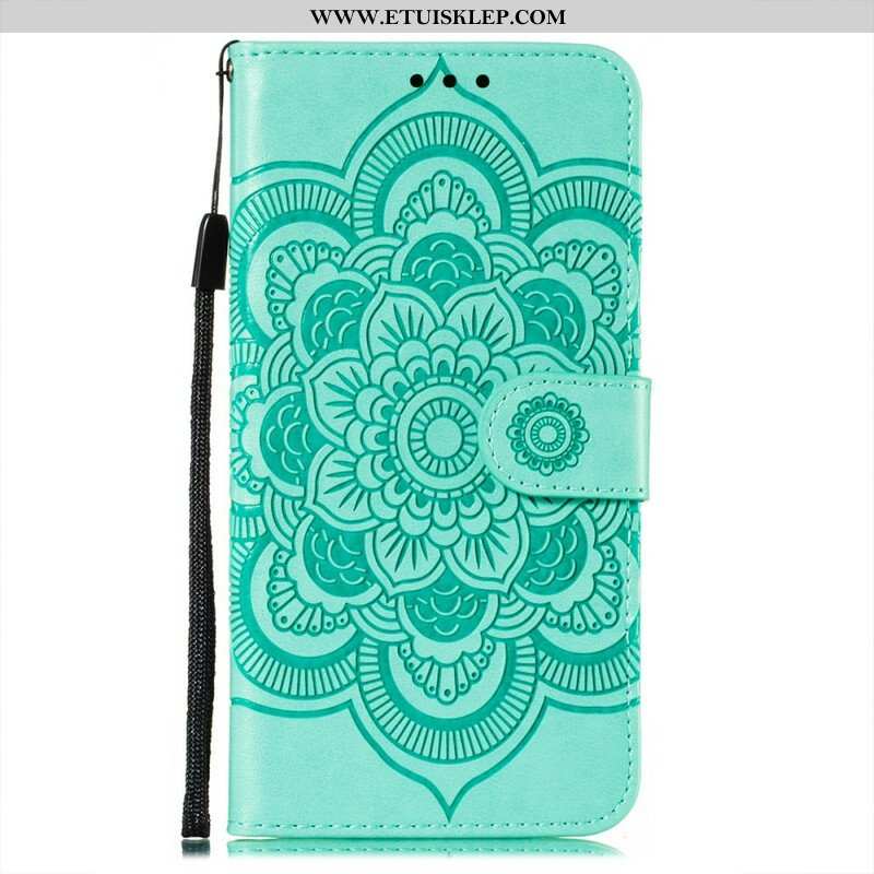 Etui Folio do Oppo Find X3 Neo z Łańcuch Mandala Z Pełnym Paskiem